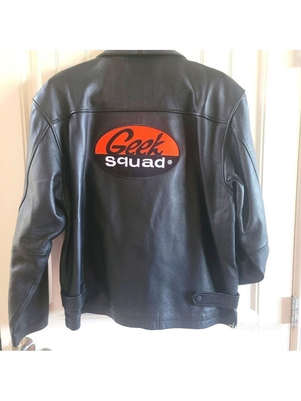 Geek Squad leather jacket